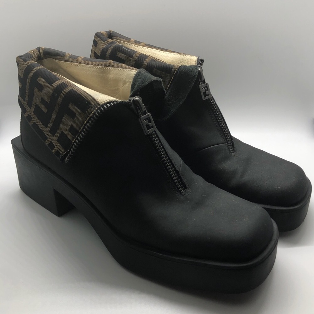 SOLD!! Vintage Fendi Platform Boots - Picture 1 of 7